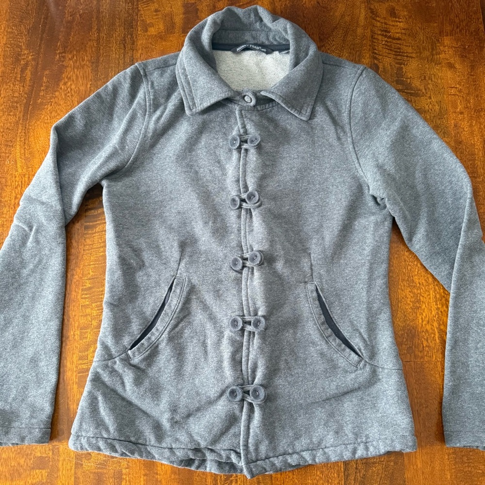 Vintage Horny Toad Organic Cotton Button-Front Sweater Jacket